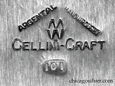 Cellini aluminum tray mark