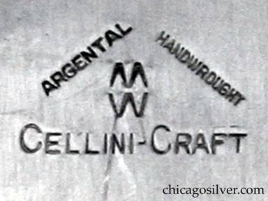Cellini aluminum tray mark