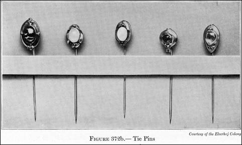 Elverhj tie pins from Varnum's 1916 "Industrial Arts Design"