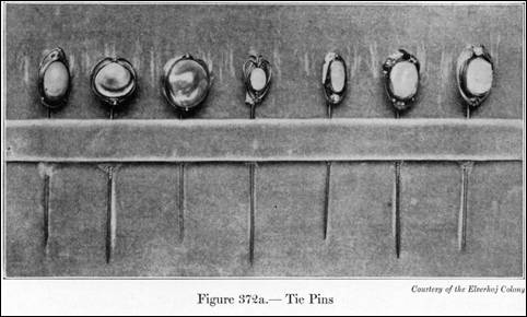 Elverhj tie pins from Varnum's 1916 "Industrial Arts Design"