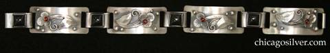 Laurence Foss bracelet with garnets and black onyx