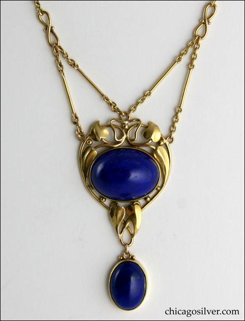 Frank Gardner Hale gold and lapis necklace