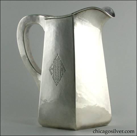 Julius Randahl paneled water pitcher