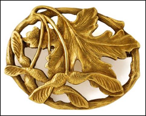 Potter Studio gold brooch