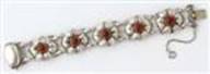 Kalo bracelet with carnelian stones
