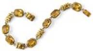Oakes gold bracelet with citrines
