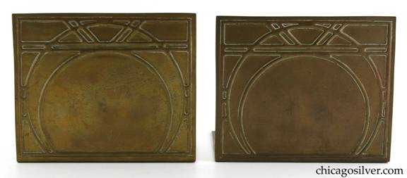 Robert R. Jarvie brass repousse bookends