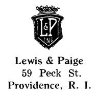 Lewis & Paige jewelry mark