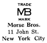 Morse Bros. jewelry mark
