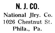 National Jewelry Co. jewelry mark