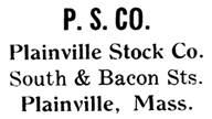 Plainville Stock Co. jewelry mark