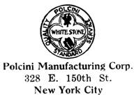 Polcini Mfg.  jewelry mark