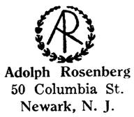 Adolph Rosenberg jewelry mark