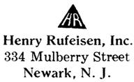 Henry Rufeisen jewelry mark