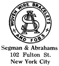 Segman & Abrahams jewelry mark