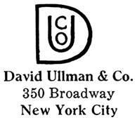 David Ullman & Co. jewelry mark