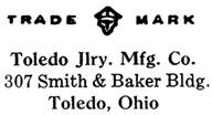 Toledo Jewelry Mfg. Co. jewelry mark