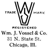 William J. Vossel & Co. jewelry mark