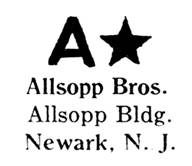 Allsopp Bros. jewelry mark