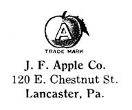 J. F. Apple Co. jewelry mark
