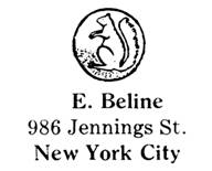 E. Beline jewelry mark