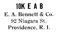 E. A. Bennett & Co. jewelry mark
