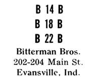 Bitterman Bros. jewelry mark