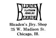 Bleaden's Jewelry Shop jewelry mark