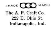A. P. Craft Co. jewelry mark
