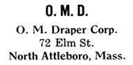 O. M. Draper Corp. jewelry mark