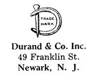 Durand & Co. jewelry mark