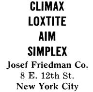 Josef Friedman Co. jewelry mark