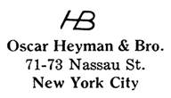 Oscar Heyman & Bro. jewelry mark