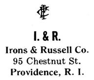Irons & Russell Co. jewelry mark