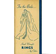 (Undated) small catalog of wedding rings issued by Edward Oakes
