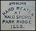 One of the oldest Kalo Shop marks