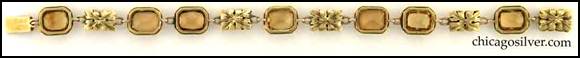 Edward Oakes bracelet -- back view -- 14K gold with golden topaz shown full length 