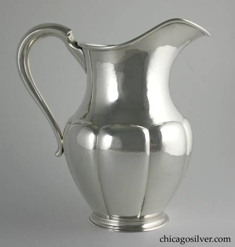 Karl F. Leinonen lobed pitcher, with KLF and Potter Bentley marks.  