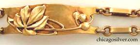 Detail from Rokesley gold bracelet