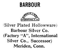 Barbour Silver Co. silver mark