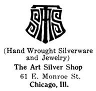 The Art Silver Shop silver mark