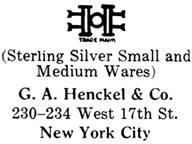 G. A. Henckel & Co. silver mark