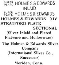 Holmes & Edwards Silver Co. silver mark