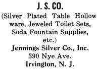 Jennings Silver Co. silver mark