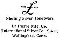 La Pierre Mfg. Co. silver mark