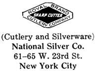 National Silver Co. silver mark
