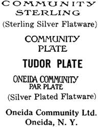 Oneida Community silver mark