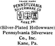 Pennsylvania Silverware Co. silver mark
