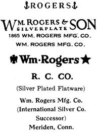 William Rogers Mfg. Co. silver mark