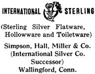 Simpson, Hall, Miller & Co. silver mark